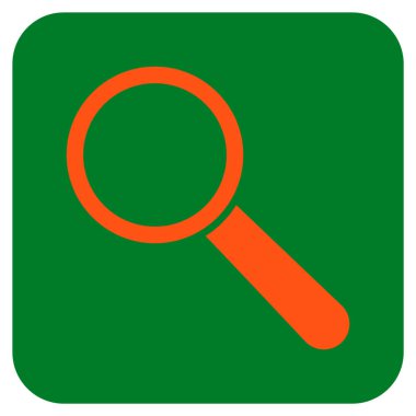 Arama aracı düz kare vektör simgesi