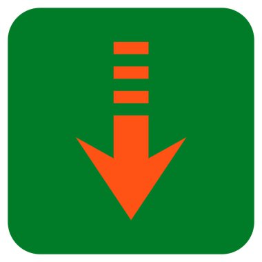 Düz kare vektör simgesi gönder