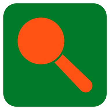 Arama aracı düz kare vektör simgesi