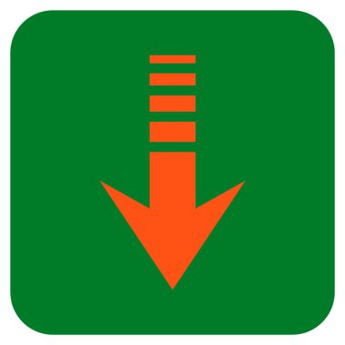 Düz kare vektör simgesi gönder