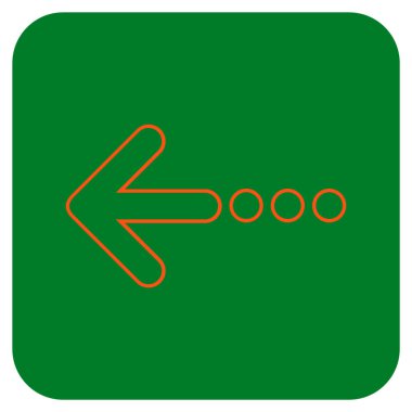 Vektör simge sol düz kare göndermek