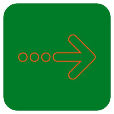 Vektör simgesi doğru düz kare göndermek