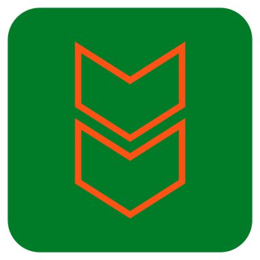 Düz kare vektör simgesi kaydır