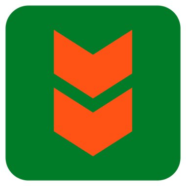 Düz kare vektör simgesi kaydır