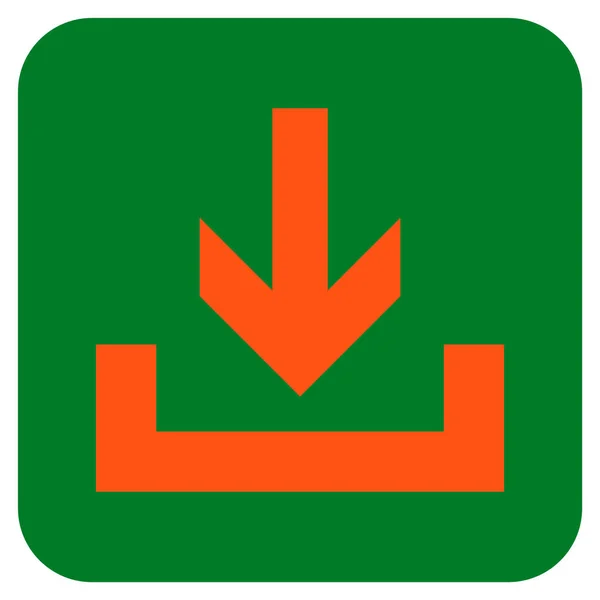 Platte vierkante Vector Icon downloads — Stockvector
