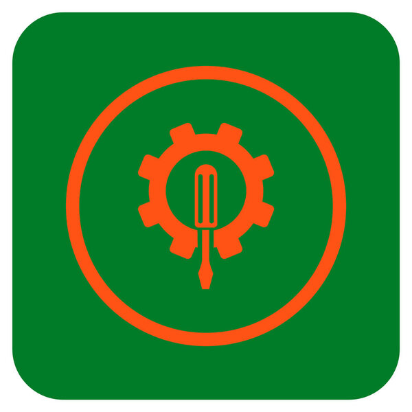 Engineering Flat Squared Vector Icon