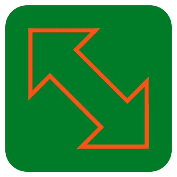 Ícone de vetor quadrado plano diagonal da troca —  Vetores de Stock