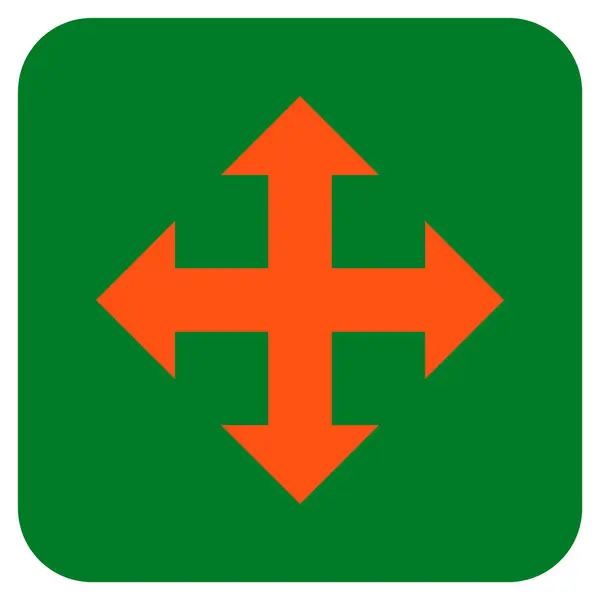 Векторная икона "Расширение плоского квадрата" — стоковый вектор