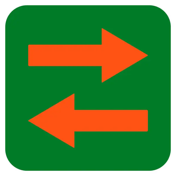 Flip przyciśniętym płaski kwadrat wektor ikona — Wektor stockowy