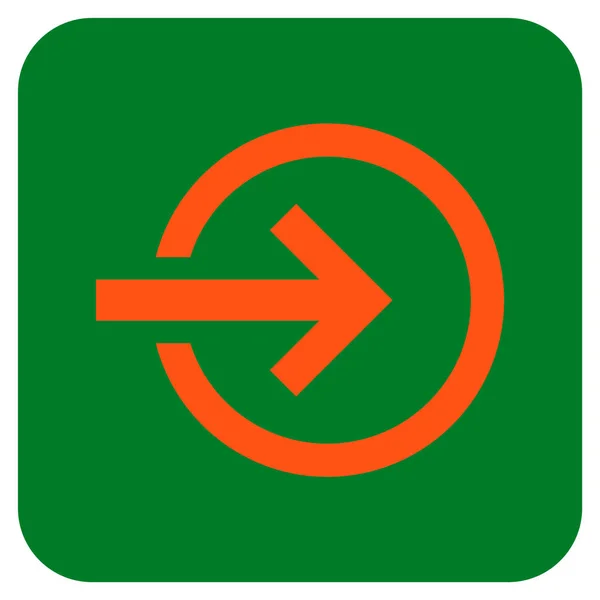 Import Platte vierkante Vector Icon — Stockvector