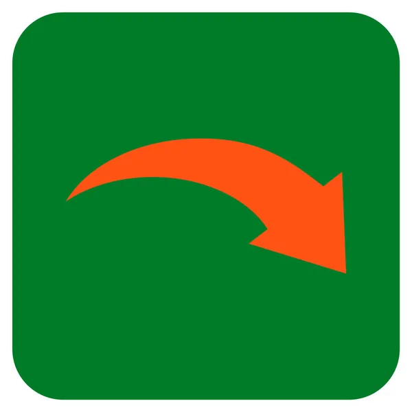 Redo Flat Squared Vector Icon — Stock Vector