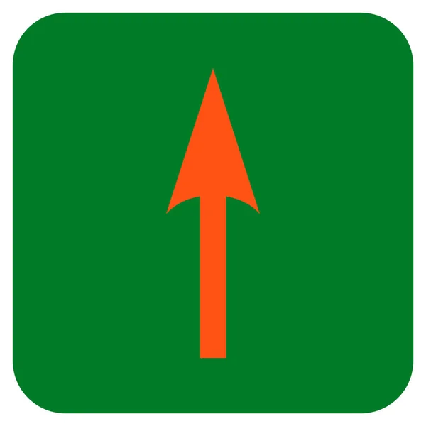 Векторная икона "Sharp Arrow Up Flat Squared" — стоковый вектор