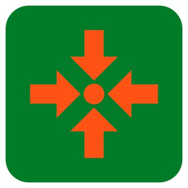 Oklar düz kare vektör simge küçültmek