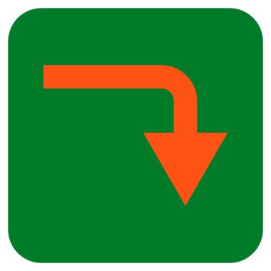 Düz kare vektör simge açmak