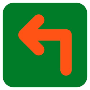 Sol düz kare vektör simge açmak