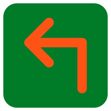 Sol düz kare vektör simge açmak