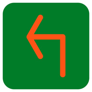 Sol düz kare vektör simge açmak