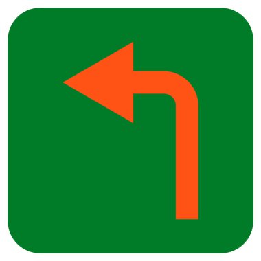 Sol düz kare vektör simge açmak