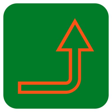 Düz kare vektör simge kadar açmak