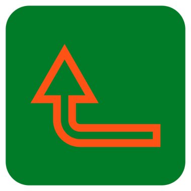 Düz kare vektör simge kadar açmak