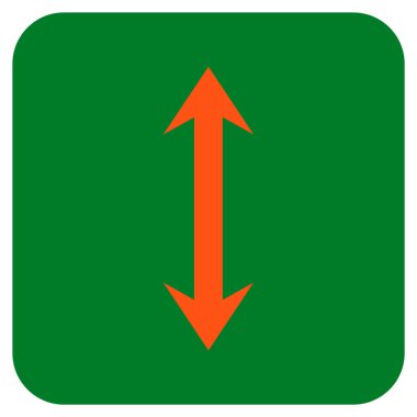 Vektör simge Dikey Çevir düz kare