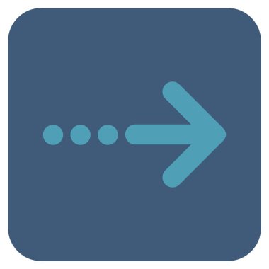 Vektör simgesi doğru düz kare göndermek