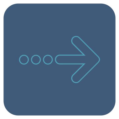 Vektör simgesi doğru düz kare göndermek