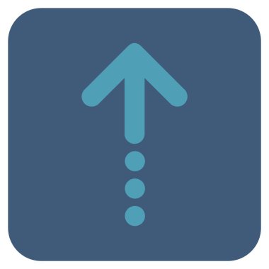 Düz kare vektör simge gönder