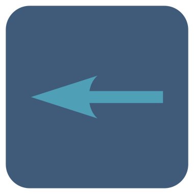 Keskin ok düz yaptı vektör simgesi kare