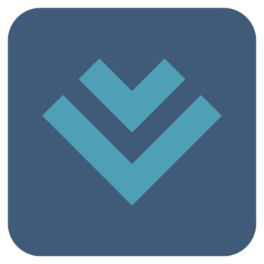 Düz kare vektör simgesi kaydır