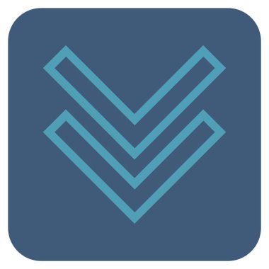 Düz kare vektör simgesi kaydır