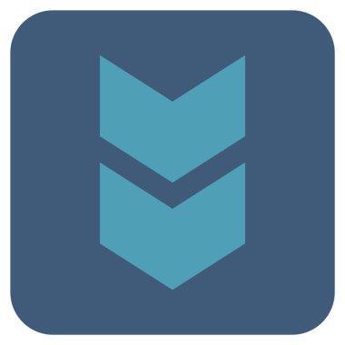 Düz kare vektör simgesi kaydır