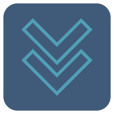 Düz kare vektör simgesi kaydır