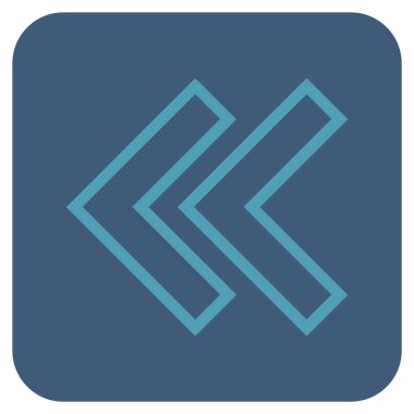 Sol düz kare vektör simge vardiya