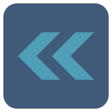 Sol düz kare vektör simge vardiya