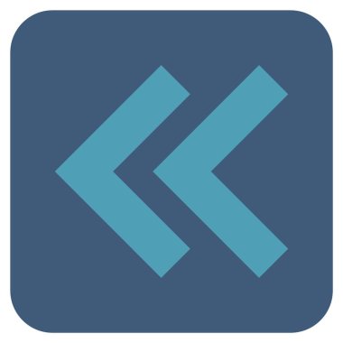 Sol düz kare vektör simge vardiya