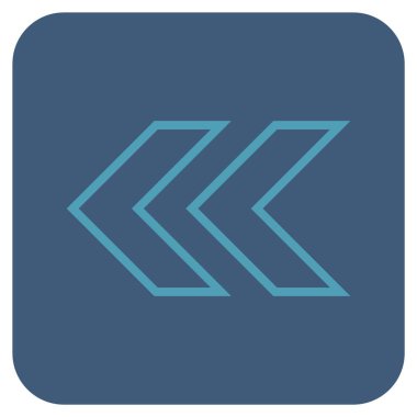 Sol düz kare vektör simge vardiya