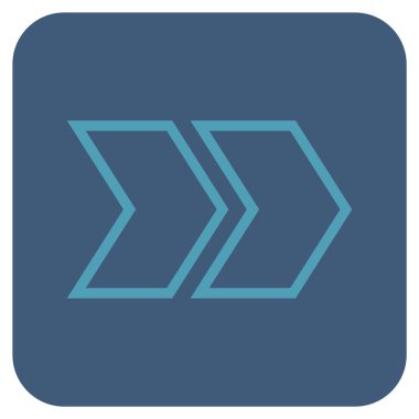 ÜST KRKT değil düz vektör simgesi kare