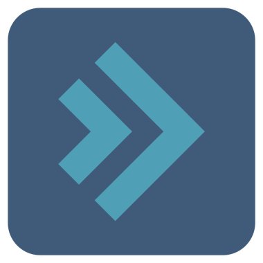 ÜST KRKT değil düz vektör simgesi kare