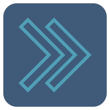 ÜST KRKT değil düz vektör simgesi kare