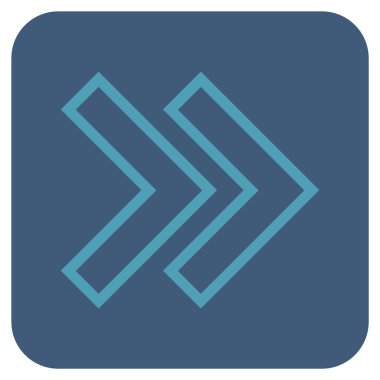 ÜST KRKT değil düz vektör simgesi kare