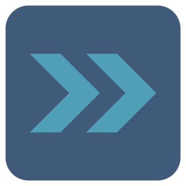 ÜST KRKT değil düz vektör simgesi kare