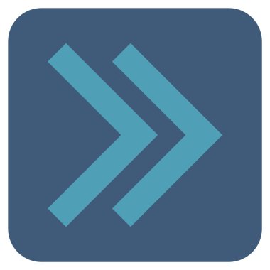 ÜST KRKT değil düz vektör simgesi kare