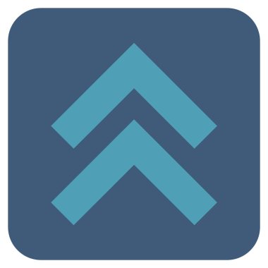 Düz kare vektör simge kayması