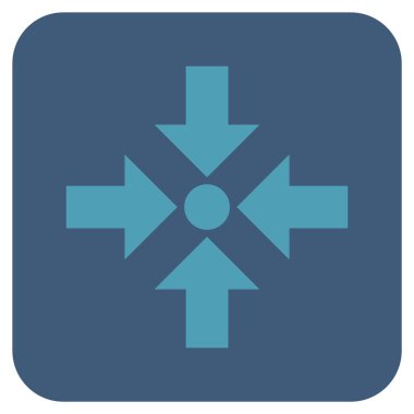 Oklar düz kare vektör simge küçültmek