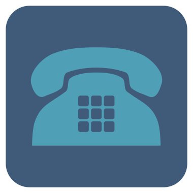 Sesi telefon düz kare vektör simgesi