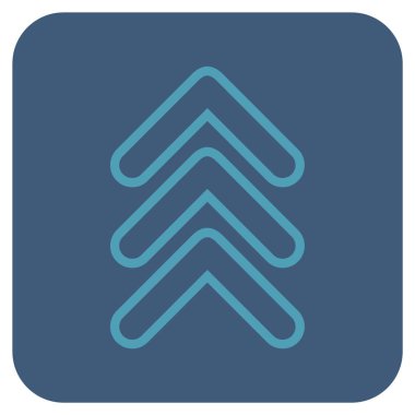 İşaretçi düz kare vektör simge kadar üçlü