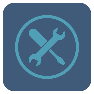 Düz kare vektör simge ayarlama