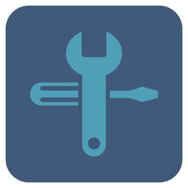 Düz kare vektör simge ayarlama