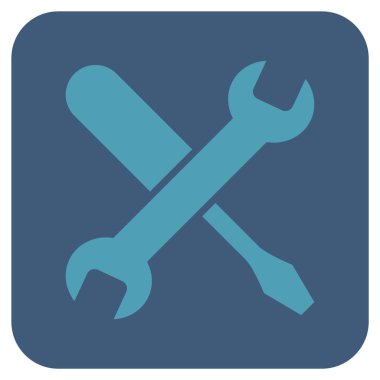 Düz kare vektör simge ayarlama